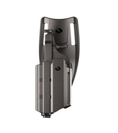 T40 Compatible with S&W SD9VE Left Handed Holster with Light OWB Level II Retention, Light Bearing Low-Ride Holster