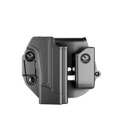 C-Series Compatible with Glock 19 Holster OWB Level I Retention - Paddle Holster with Magazine Pouch